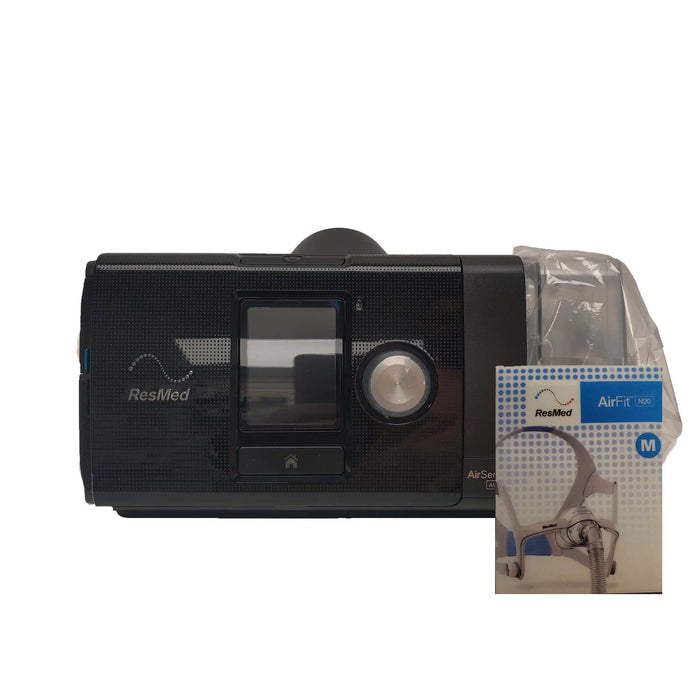 ResMed AirSense 10 AutoSet CPAP Bundle w/ClimateLine Tubing & AirFit N20 Mask