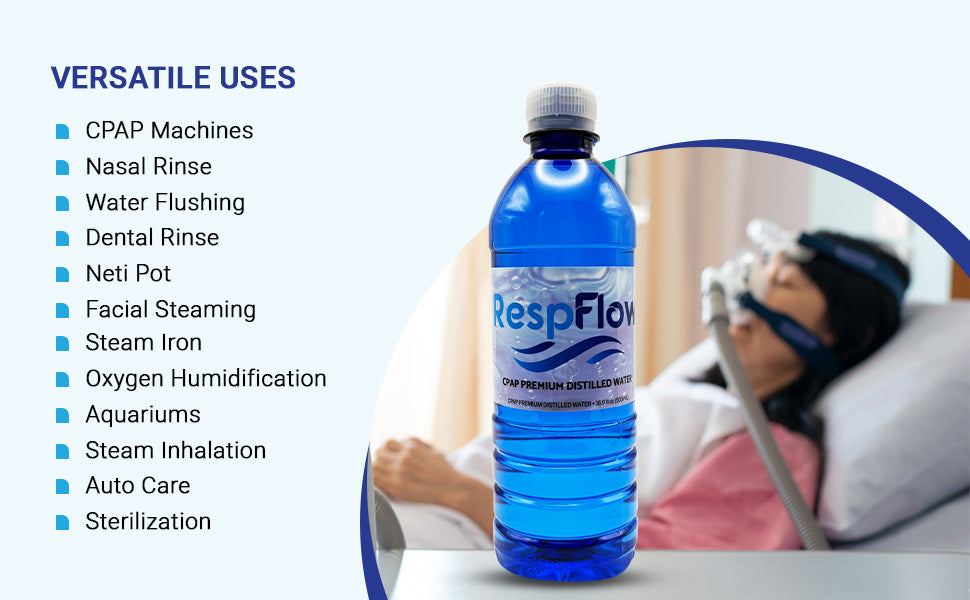 CPAP Premium Distilled Water - 16.9oz (500mL) 6 Bottle Pack