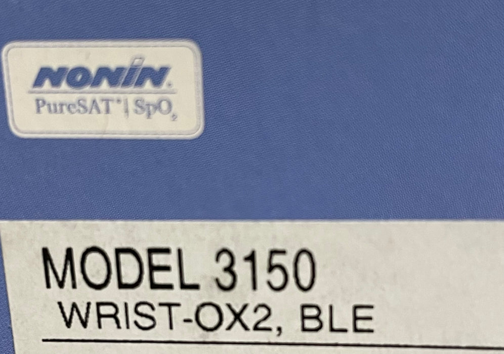 Nonin® Pulse Oximeter - Fingertip With Wristwatch - WristOx2 3150 BLE