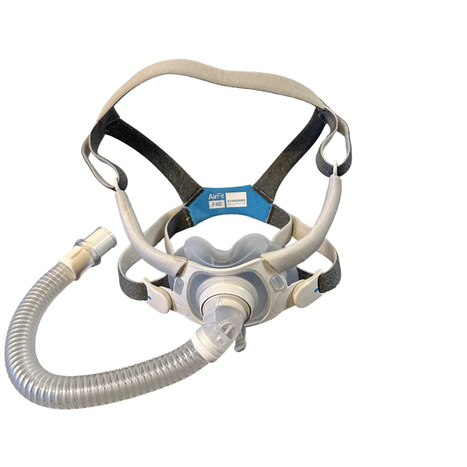 ResMed AirFit F40 Full Face CPAP Mask with Headgear — RespFlow